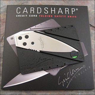 Iain Sinclair Cardsharp 2 Credit Card Folding Safety Razor Sharp Knife 
