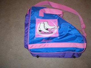 Vintage Ice Skate Carrier Bag w/pockets and Carry Handle