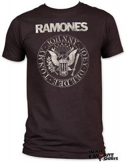 Licensed Ramones Distressed Seal Lightweight Adult Shirt S 2XL