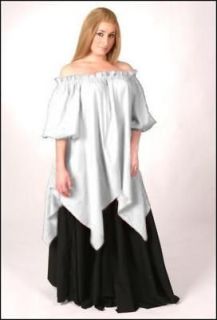 RENAISSANCE MEDIEVAL PIRATE PEASANT WENCH FAIRY COSTUME WHITE CHEMISE 