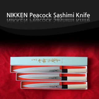 NIKKEN Japanese Sushi Chef Kitchen Sashimi Knife Stainless Steel Made 