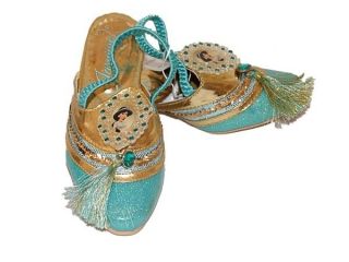 JASMINE Princess Costume Dress Up Heel Shoes Girls SZ 7/8 9/10 Disney 