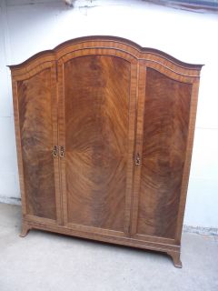 truly superb 1920s flamed mahogany 5 piece wardrobe time