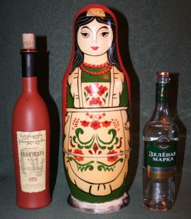 Vintage Russian Nesting Doll MATRYOSHKA BOTTLE HOLDER Thermos USSR 41 