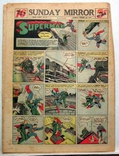 Mar 30,1941 Sunday Comic Section Superm​an/Tarzan/