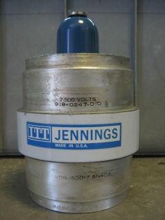 ITT Jennings Ceramic Vacuum capacitor 7500V 36 1500 pF 125A