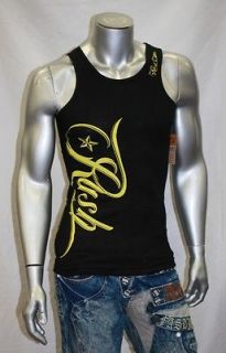 Rush Couture Black/ Yellow Laser Tank by The Jersey Shore