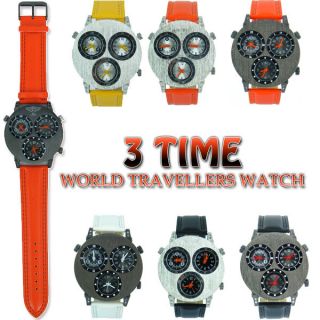 Original NY London 3 Time World Traveller Watch  RRP £39.99