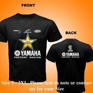 NEW Jorge Rockstar Yamaha Lorenzo factory Energy Black T Shirt