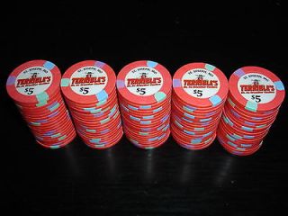 100 $ 5 terrible s casino paulson poker chips time