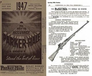 parker hale 1947 second post war catalogue 