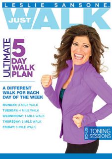 Leslie Sansone Just Walk   Ultimate 5 Day Walk Plan DVD, 2012