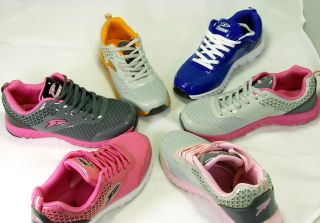 Womens Light Athletic Leather Running Training Walking Fashion Shoes 