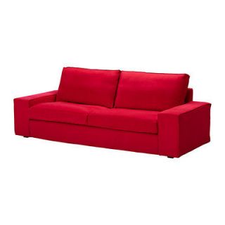 ikea kivik 3 seater sofa cover slipcover ingebo red new