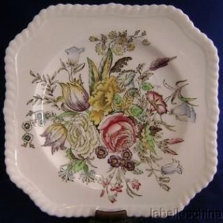 Johnson Brothers Windsor Ware Garden Bouquet Square 7.5 Salad Plate 