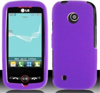 LG 505C PURPLE Faceplate Protector Snap On Hard Cover Cellphone Case