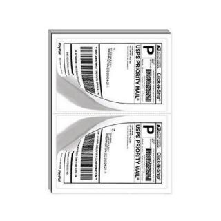 1000 Quality  Shipping Labels Half Sheet 5.5 x 8.5 Fast Priority 