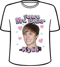 Personalized Future Mrs. Bieber Justin Bieber T Shirt