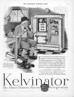 1926 vintage ad kelvinator refrigerator 6 12 