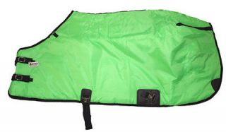  Horse Stable Show Blanket Rug Medium Weight 300g Fill Lime Green 66