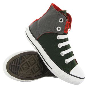 converse ct all star easy slip hi green youths trainers