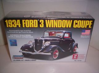 1934 ford 3 window coupe car 1 32 scale model