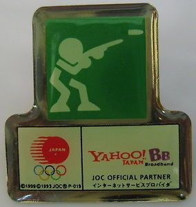 Olympic JOC Sponsor YAHOO Japan Team Shooting Pin S02