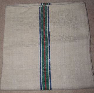 vintage french country linen flax grain sack 