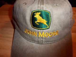 John Moose Alaska Embroidered Hat , a play on John deer, great Alaska 