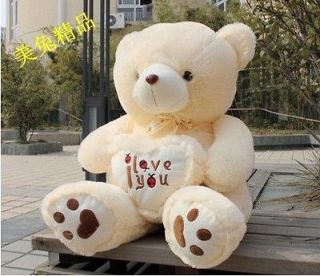lovely PLUSH BEETLE LOVE HEART yellow TEDDY BEAR 50cm love GIFT