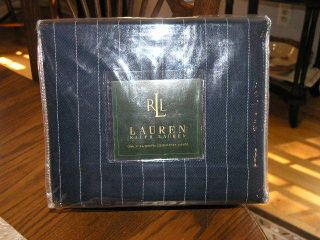   Polo Ralph Lauren Home Worth Avenue Blue Blazer Stripe Queen Duvet NWT