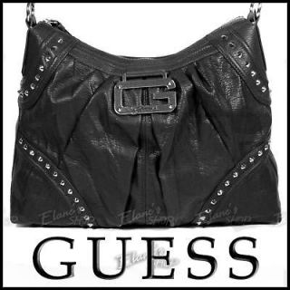 GUESS Vive Le Rock Bag XL Purse Handbag BLACK $135 NEW with Tag