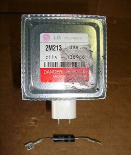 lg kenmore microwave magnetron 2m213 and diode expedited shipping 