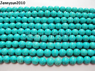   Turquoise Gemstone Round Loose Beads 4mm 6mm 8mm 10mm 12mm 14mm