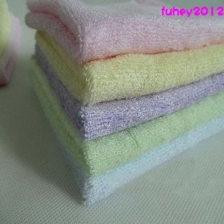 antibacterial towel bamboo purple fiber thickening   10 