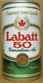 labatt 50 canadian ale 341ml beer can toronto canada 5