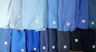 WOW COLORS t shirt & 1x1 rib knit 100% cotton fabric blues tubular 1 