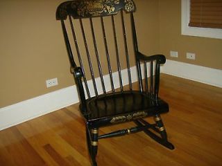 vintage antique black rocking chair returns not accepted enlarge buy