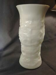 vintage large milkglass vase by e o brody 1958 wide
