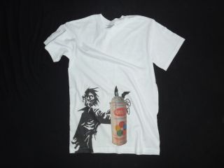 White Zombie Graffiti T shirt Krylon Paint Spray Can Shirt Urban 