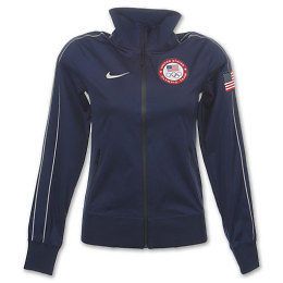 Nike Womens N98 Knit Badged USA Olympic Running Jacket Save $125 