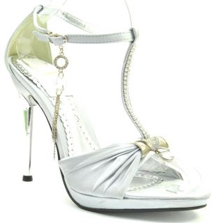 silver wedding shoes in Wedding & Formal Occasion