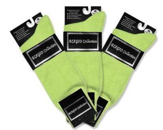 Pair of Biagio LIME GREEN Color Mens COTTON Dress SOCKS NEW