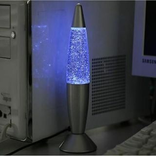   USB/AC Multi Color Changing Lava Lamp LED Glitter Light Fashion HM