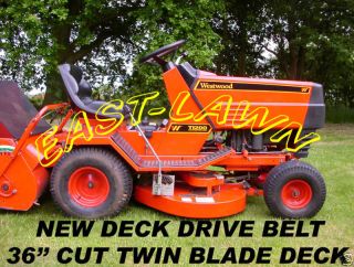 drive v belt 36 cut deck westwood ride tractor mower location united 