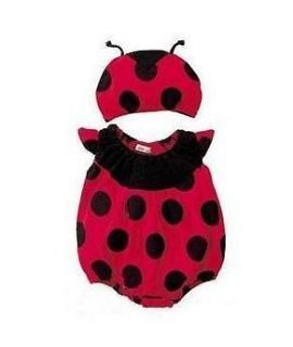 new ladybug 2 piece costume romper bonnet set 0 3 yrs