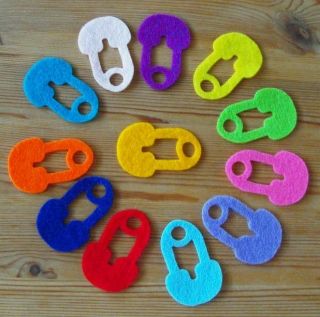 Felt Die Cuts   Nappy Pin   Applique   Baby Shower   Gifts 