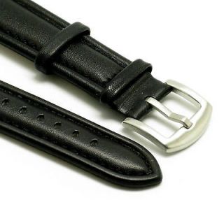 24mm black quality leather watch band for invicta lupah one