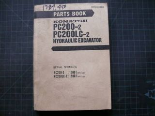 komatsu pc200 2 excavator parts manual book catalog lc time