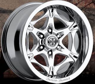 22 Jesse James 22x9.5 LAWLESS 6x135 Chrome ONE Single +35 Replacement 